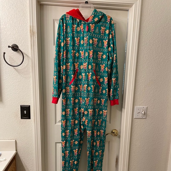 Disney Parks Christmas Adult Onesie - Picture 2 of 9